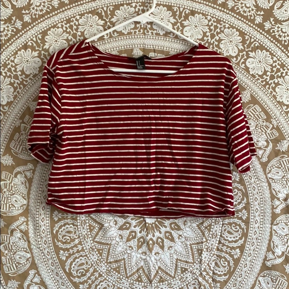 Striped crop top